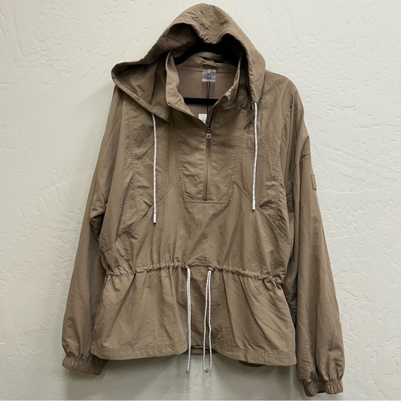 CALIA by Carrie Underwood Tan Hooded Utility Jacket NWT Size: XXL - Picture 2 of 7